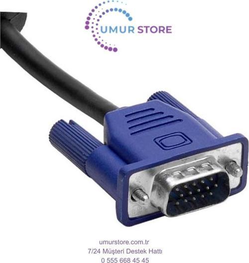 Vga Kablo 15 Pin Erkek/Erkek 15 Metre *Hytech Ht-Vga15