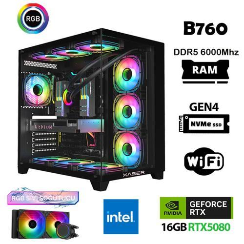 Velox X430 i7 14700f 64GB DDR5 Ram 2TB M.2 NVMe SSD 16GB RTX5080 Masaüstü Oyuncu Bilgisayarı