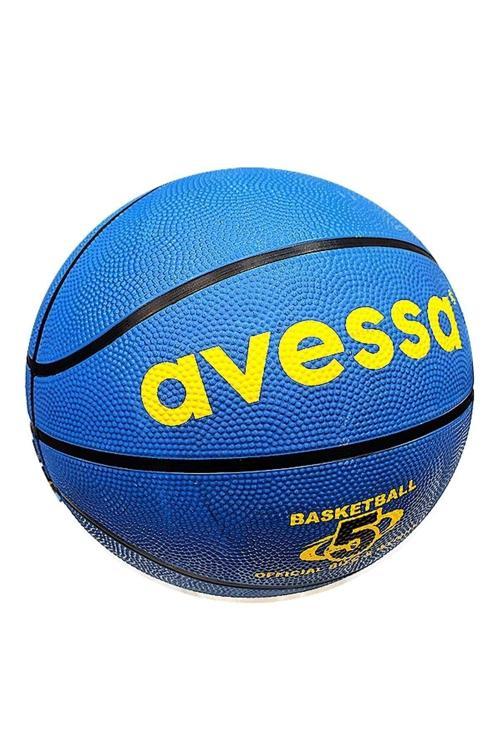 Kauçuk Malzeme 8 Panel No 5 Basketbol Topu Mavi