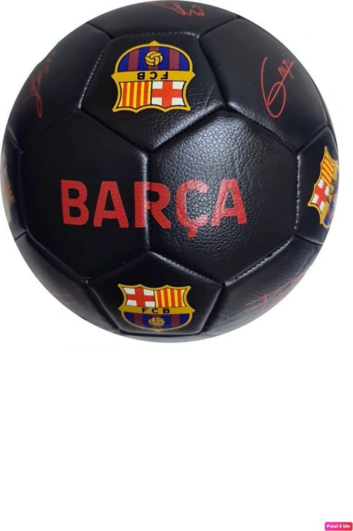 Lisanslı Tam Kadro Imzalı Barça Fc Barcelona 4 Astarlı El Dikişli 400 Gr Futbol Topu No:5 Tüm Zemin