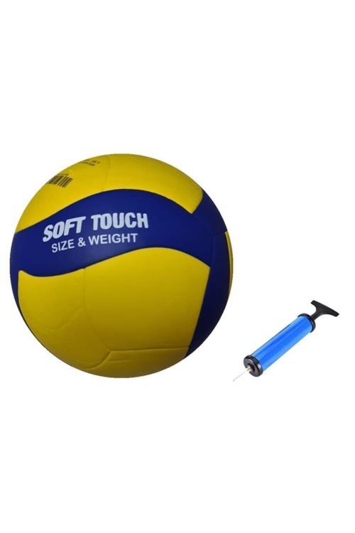Vl 500 Voleybol Topu Soft Yapıştırma Poliüretan 3 Astar Deri Pompa Hediye -87821