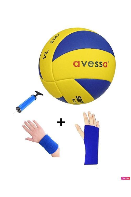Vl-250 Set Voleybol Topu Soft Yapıştırma 3 Astar + Pompa + Kolluk + Havlu Bileklik