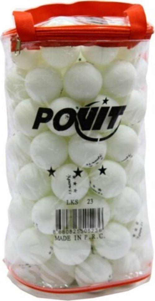 100'Lü Masa Tenisi Topu (Pinpon Topu) Beyaz
