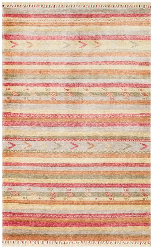 Nepal ZR 09 Bambu Viskon Sonbahar Uşak Desenli Halı