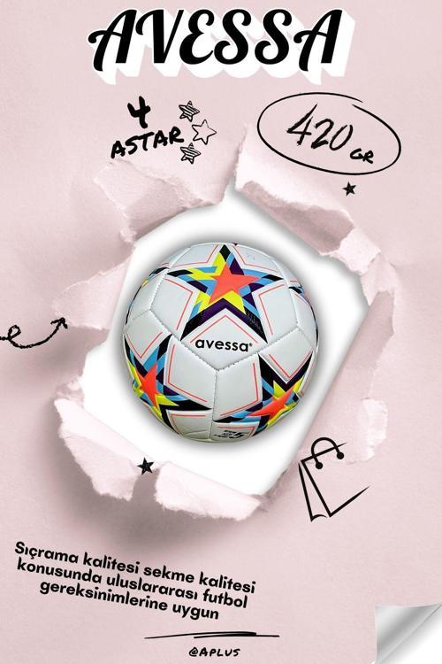 Ft-800 Futbol Topu 4 Astar 420 Gr Üst Düzey Kontrol, Profesyonel Kalite Mükemmel Sekme Ve Hassasiyet