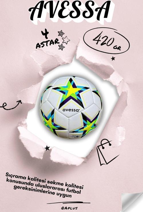 Ft-800 Futbol Topu 4 Astar 420 Gr Üst Düzey Kontrol, Profesyonel Kalite Mükemmel Sekme Ve Hassasiyet