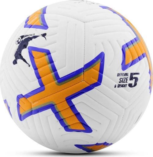 Futbol Topu No 5 Beyaz Turuncu Bsf-022