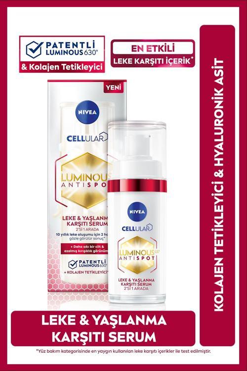 Luminous630 Leke Ve Yaşlanma Karşıtı Serum 30ml, Kolajen Tetikleyici, Hyaluronik Asit, Sıkılaştırıcı
