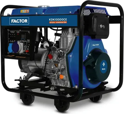 KDK10000CE 9.4 kVA İpli Marşlı Dizel Jeneratör 220V