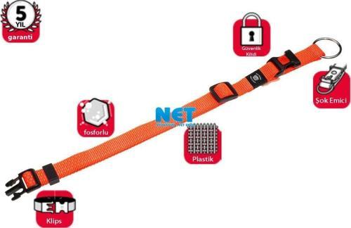 Kilitli Boyun Tasma L 45-65cm Turuncu