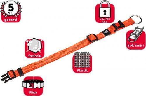 Kilitli Boyun Tasma S 30-45 Cm Turuncu