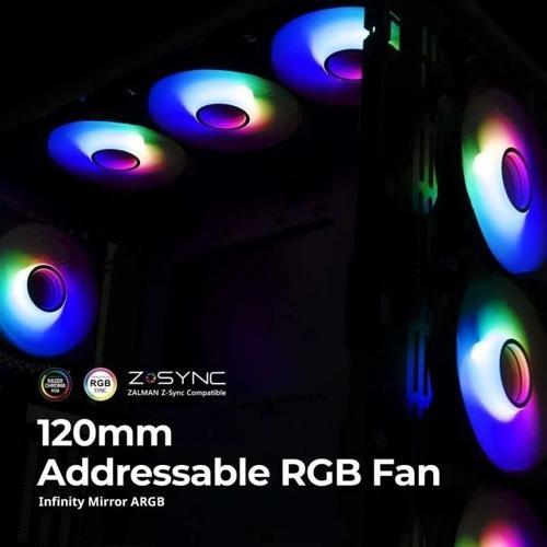 (3'lü Set) 120mm Rainbow Rgb Kasa Fanı 12cm