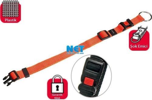 Kilitli Boyun Tasma XS 20-35 CM Turuncu