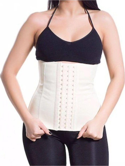 Askısız Latex Extra Sıkı Göbek Korse Çelik Balenli 3 Kademe Agraflı Şekillendirici Lateks Bel Korse