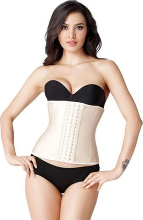 Askısız Çelik Balenli Lateks Korse Doğum Sonrası Sarkma Önleyici Sıkılaştırıcı Abdominal Bel Korsesi
