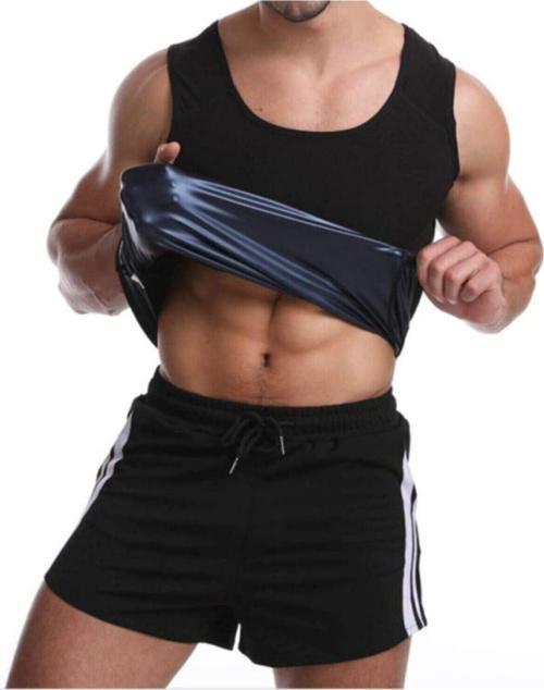 Erkek Sweet Sweat Termal Sauna Pro Termal Sauna Atlet Sauna Etkili Terleme Atleti Ince Kumaş