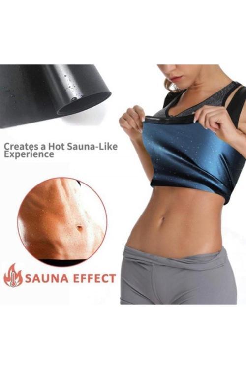 Kadın Sweet Sweat Termal Sauna Pro Atlet Sauna Etkili Terleme Atleti Ince Kumaş