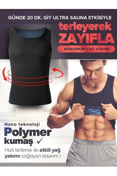 Erkek Termal Sauna Pro Atlet Sauna Etkili Terleme Atleti Ince Kumaş Sweet Sweat Atlet