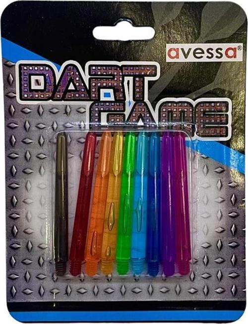 Shaft-10 Renkli Plastik Dart Oku Shaftı 9Lu