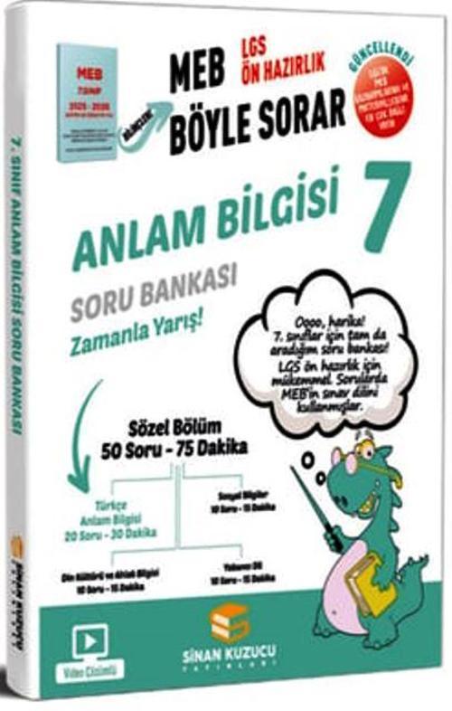 7. Sınıf Anlam Bilgisi Soru Bankası Meb Böyle Sorar Serisi


