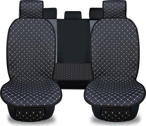 Blackdot Serisi Terletmez Dokuma Kumaş Oto Koltuk Koruyucu Kılıfı Ön ve Arka Koltuk Takım