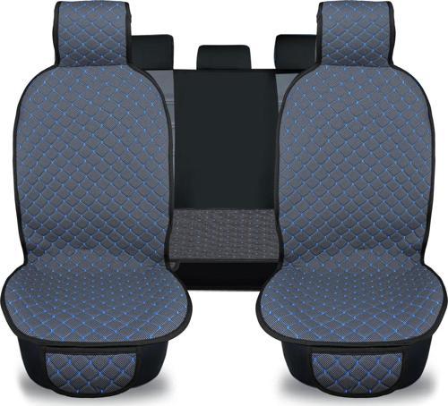 Blueline Serisi Terletmez Dokuma Kumaş Oto Koltuk Koruyucu Kılıfı Ön ve Arka Koltuk Takım