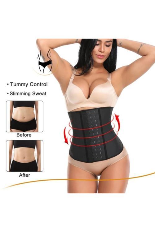 Askısız Latex Extra Sıkı Göbek Korse Bel Eğitmeni Pro Prime Korse Çelik Balenli