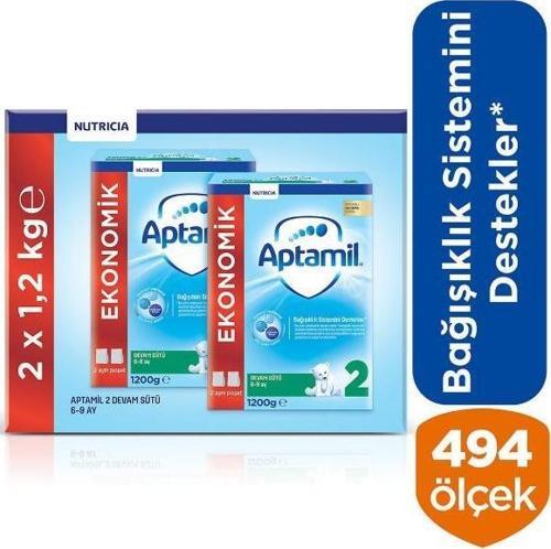 2 Ekonomik Paketli Devam Sütü 6-9 Ay 2 x 1200 G