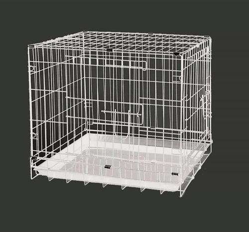 KÖPEK KAFESİ BEYAZ 61x44x50 Katlanabilir