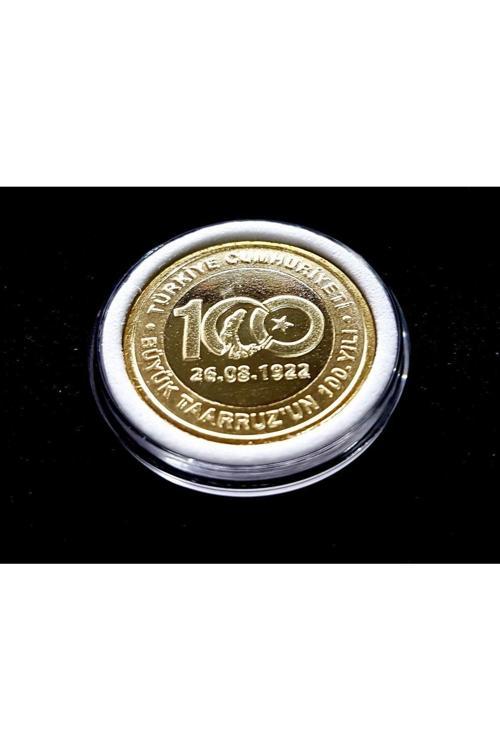 Kapsülde 5 Adet Büyük Taarruzun 100.Yılı 26.08.1922 1 Tl 2022 Çil