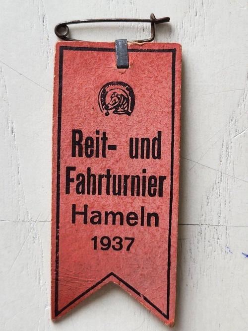 1937 Tarihli Almanya Hamein Karton Kokart. Orijinal Dönem