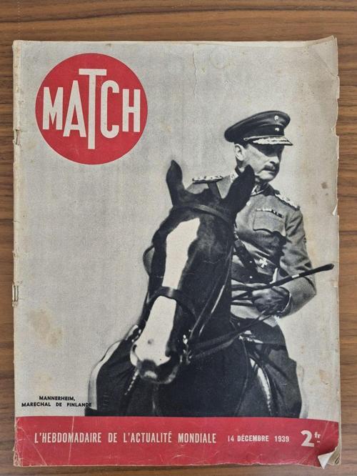 1939 Tarihli Match Dergisi 2.Dünya Savaşı Konulu