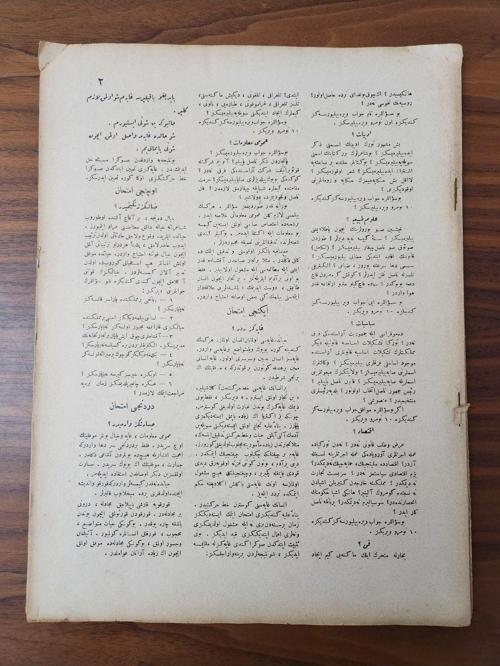 Osmanlıca Sevimli Ay Dergisi 46 Sayfa. Bol Resimli Temiz Durumda Nadir Osmanlı Dönem Dergi