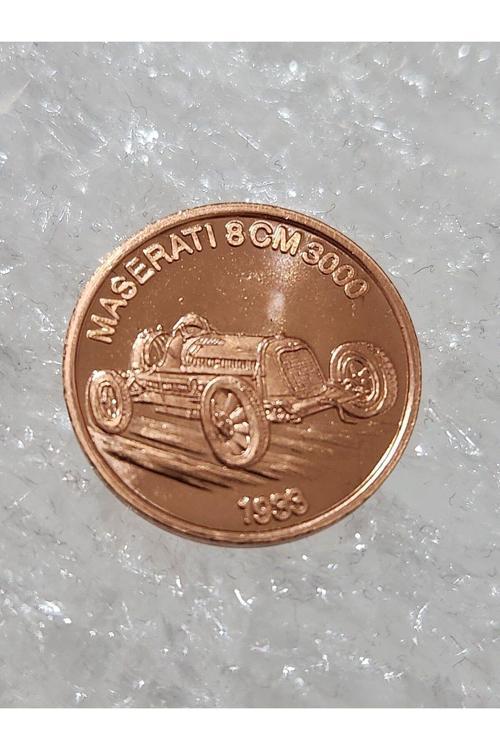 Almanya Arabalar Serisi Maserati 1933. 2Cm Çapında Alman Nadir Madalya