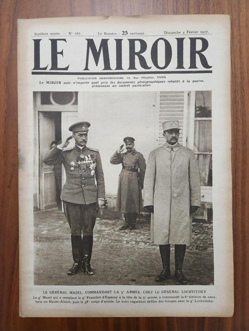 Le Miroir 1917 Tarih Dergisi.Toplam 16 Sayfa Bol Savaş Resimli