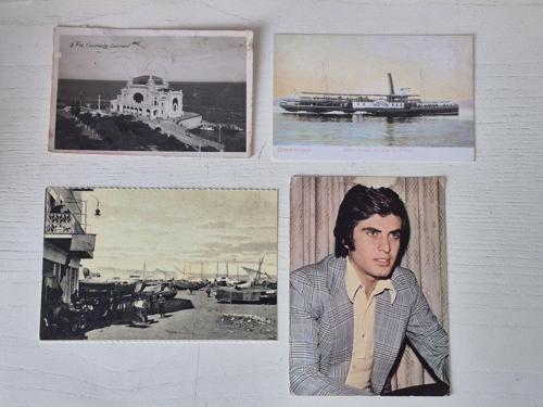 4 Adet Yerli Kartpostal. 1 Tanesi 1938 Tarihli. Hepsi Yerli