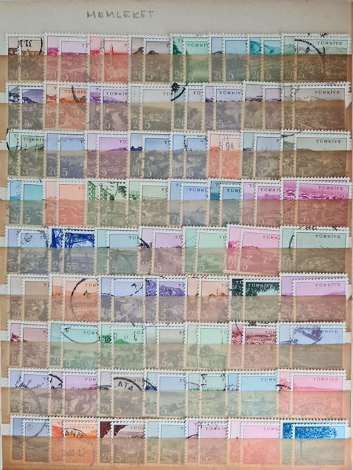 Yerli Pul Serisi, 1960 Memleket Serisi 134 Adet Tam Seri Pul