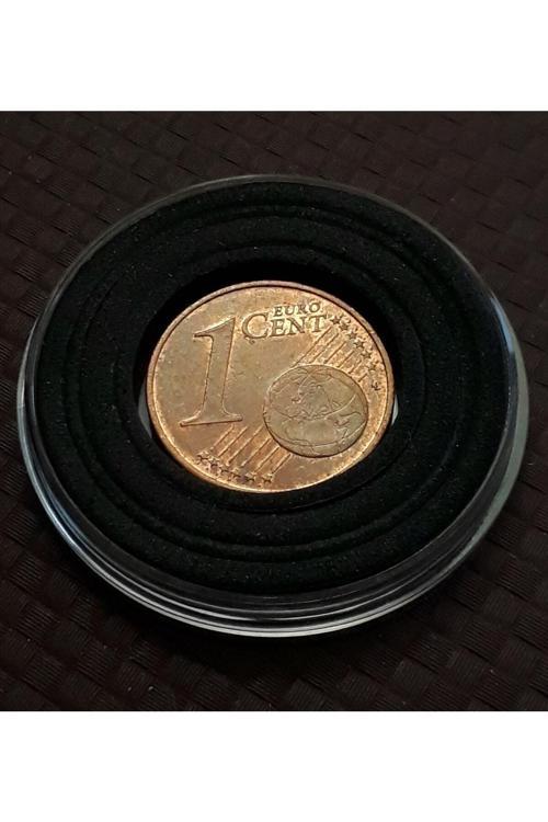 2002 1 Euro Cent Eski Madeni Para Kapsül Içinde Görseldeki Ürün / 340