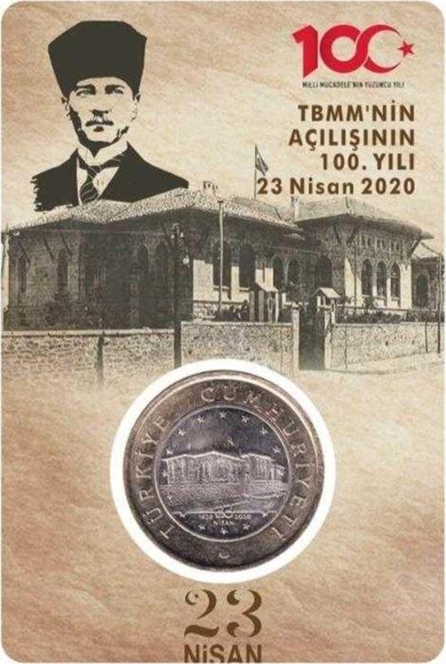 Meclis Hatıra Para Çil Özel Kapama Içinde Çil