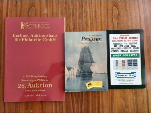 3 Adet Pul Katalogu. 3 Farklı Ülkeye Ait Pul