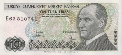 7.Emisyon 10 Türk Lirası Çil