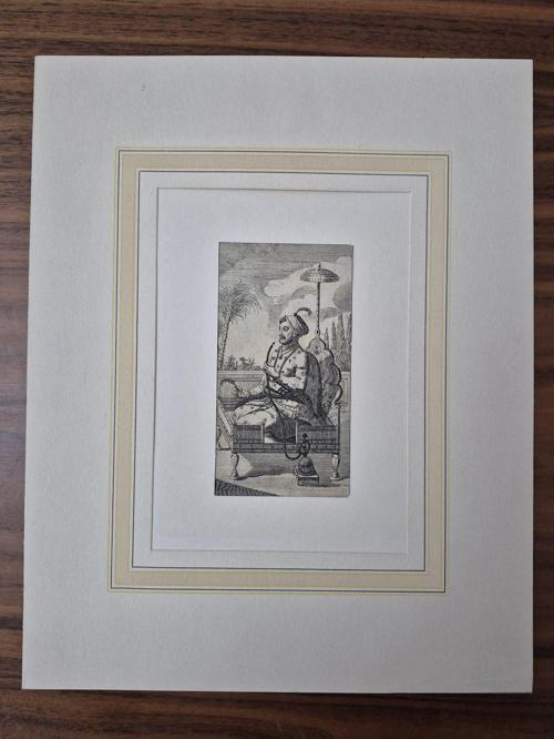 24X30 Osmanlı Yeniçeri Tasvir Resim. Paspartusunda