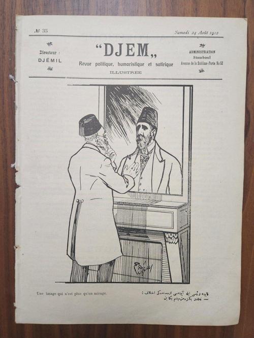 Osmanlıca 1912 Tarihli Djem Dergisi. Orijinal Dönem