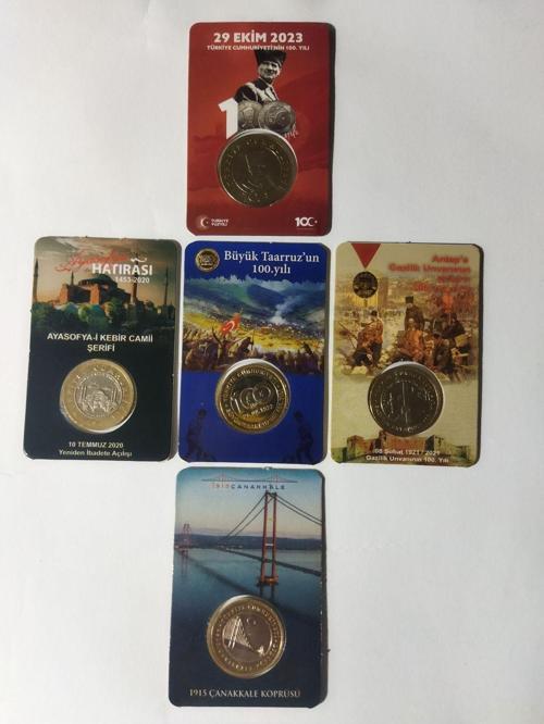 5 Adet Hatira Para Seti. Kitli Kapaklı