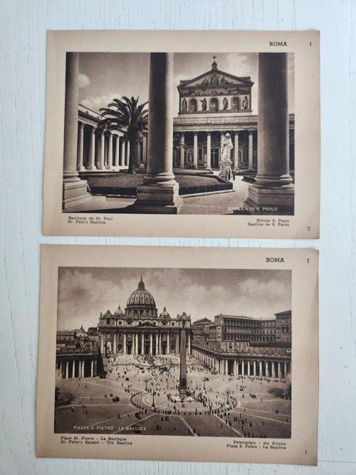 13X17 Roma Eski Dönem Resimler. Toplam 4 Adet