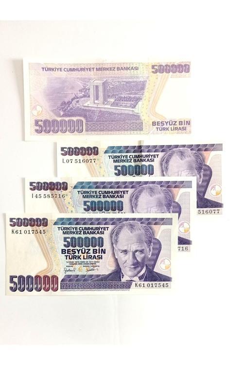 7. Emisyon 500.000 Türk Lirası Eski Koleksiyon Kağıt Para Koleksiyon Başlangıç Setleri Antika Para