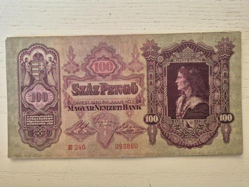 1930 Macar Szaz Pengo Budapeşte. Orijinal Dönem