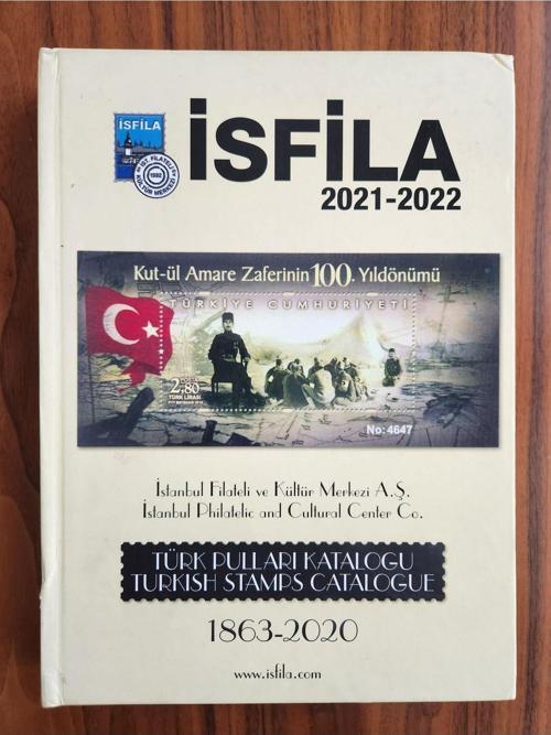 İsfila 2022 Türk Pulları Kataloğu. 550 Sayfa