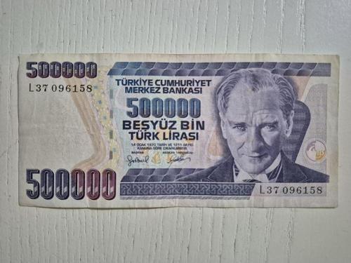 Dönem Yerli 500.000 Koleksiyonluk. Orijinal Beş Yüz Bin