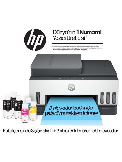 Smart Tank 790 4WF66A Wi-Fi + Tarayıcı + Fotokopi + Faks Çok Fonksiyonlu Mürekkep Püskürtmeli Yazıcı